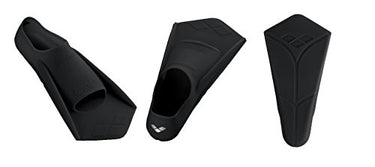 arena Powerfin Schwimmflossen, Trainingsflossen für Erwachsene, 100% Silikon, Bequeme und Kurze Schwimmflossen, 41 - 42, Black-Silver (51) im Sale